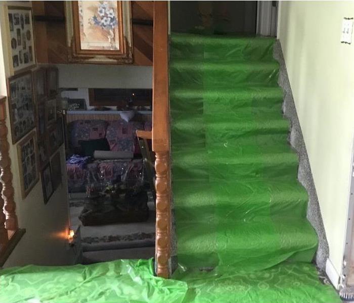 Floor protection on stairs