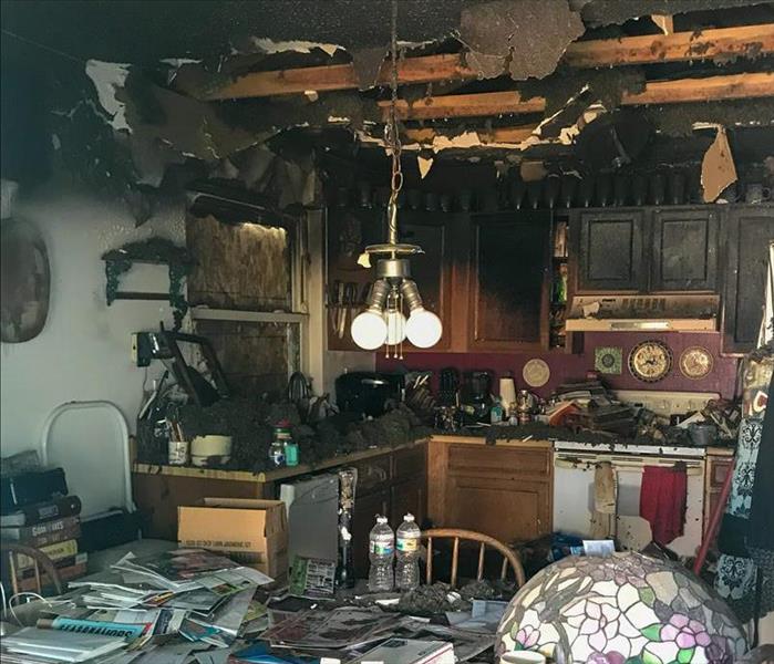 Fire damaged home in Denver